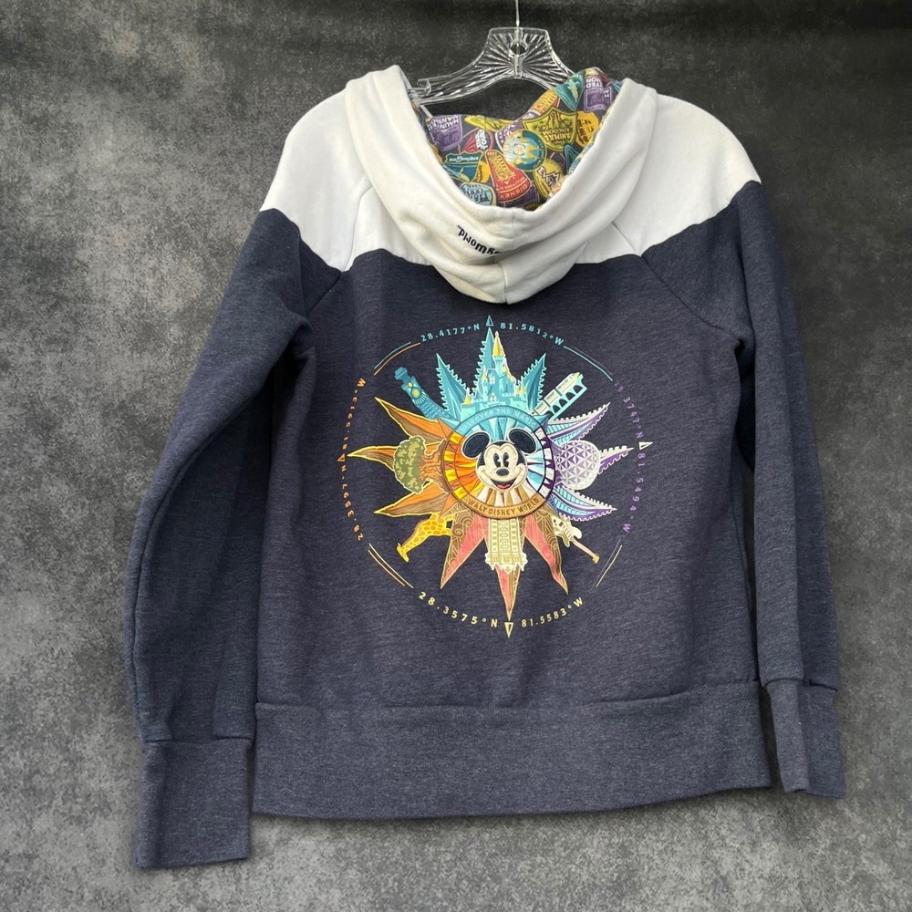 Disney Parks Walt Disney World  Magic Kingdom Mickey‎ Mouse Zip Hoodie Size M